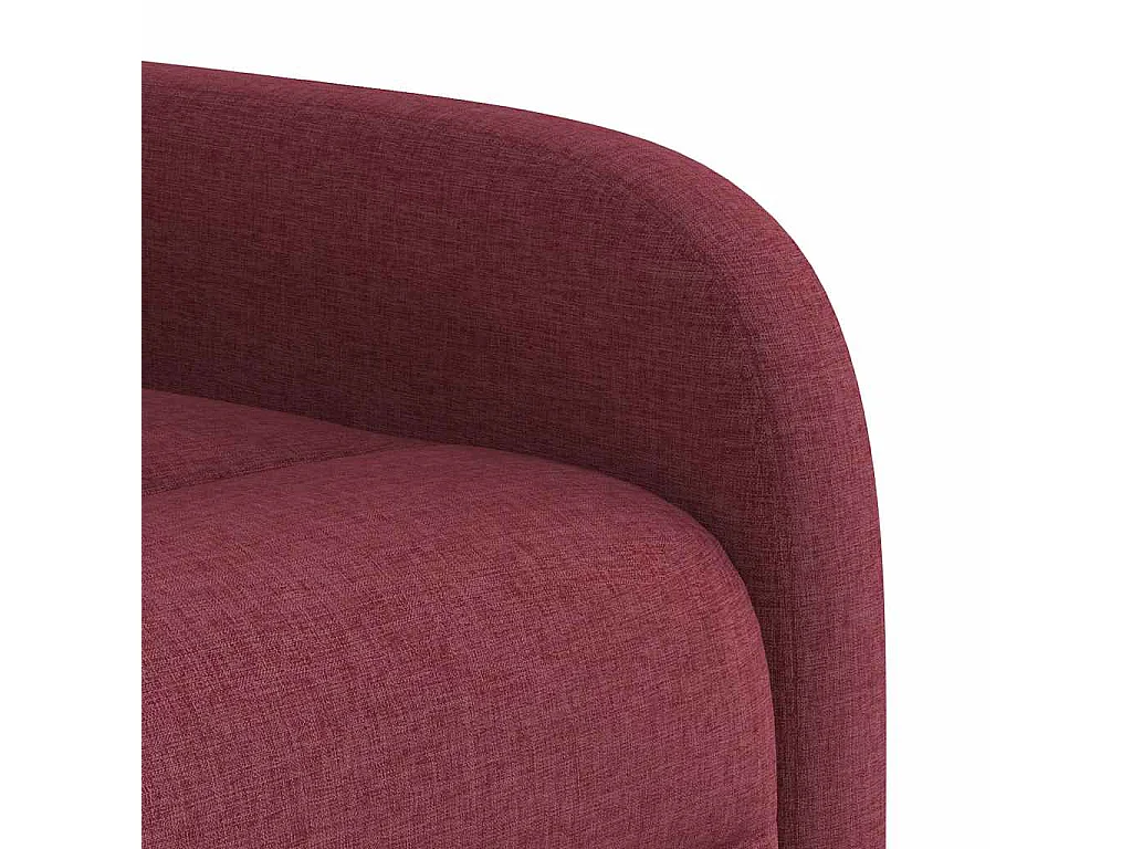 Fauteuil de massage inclinable électrique Rouge bordeaux Tissu