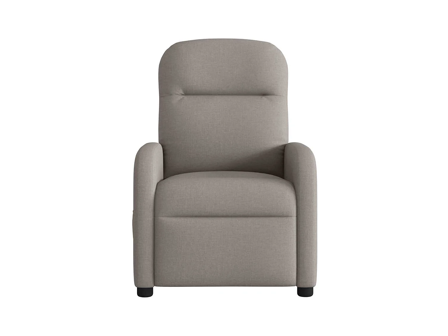 Fauteuil de massage inclinable électrique Taupe Tissu