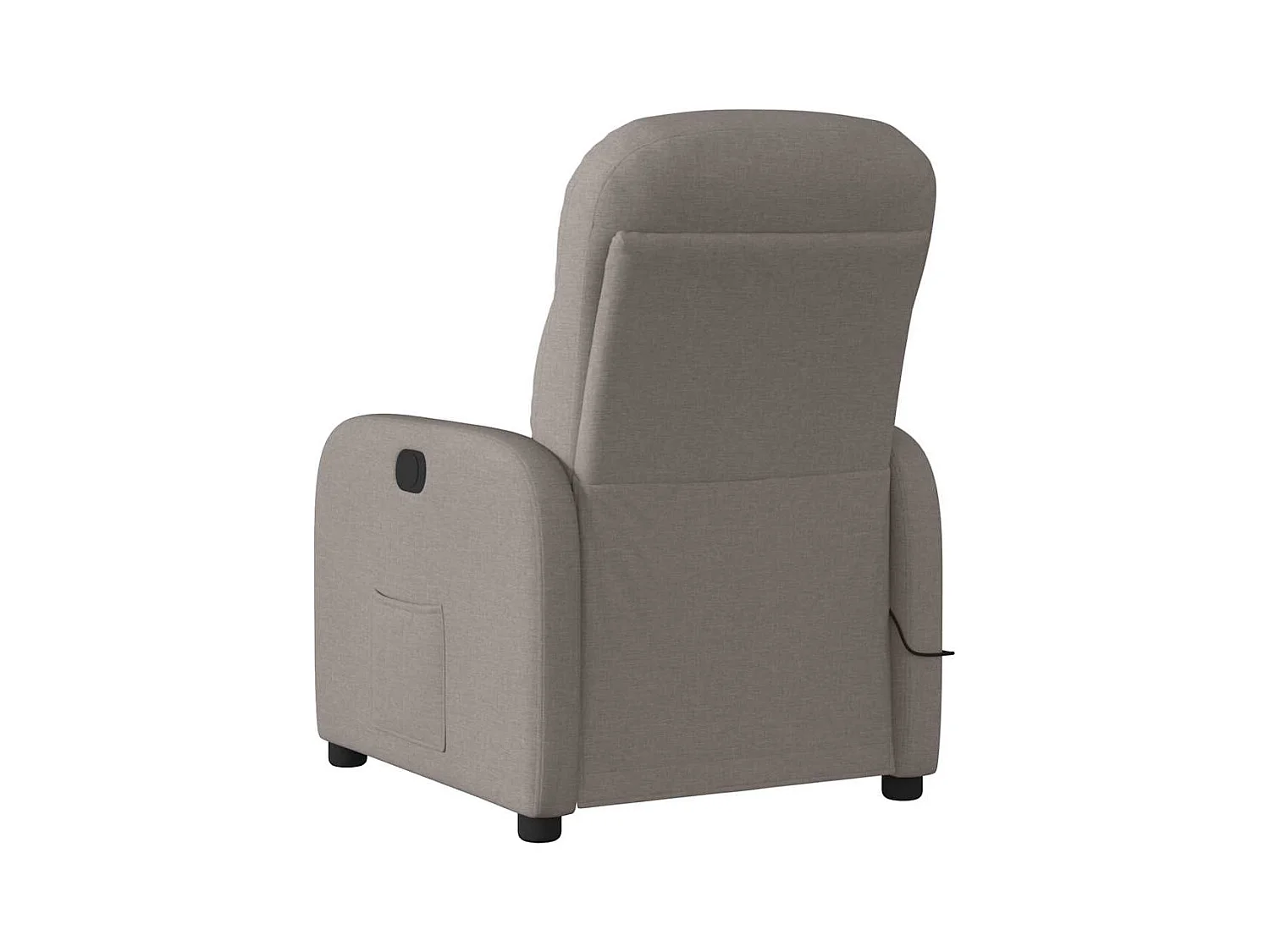 Fauteuil de massage inclinable électrique Taupe Tissu