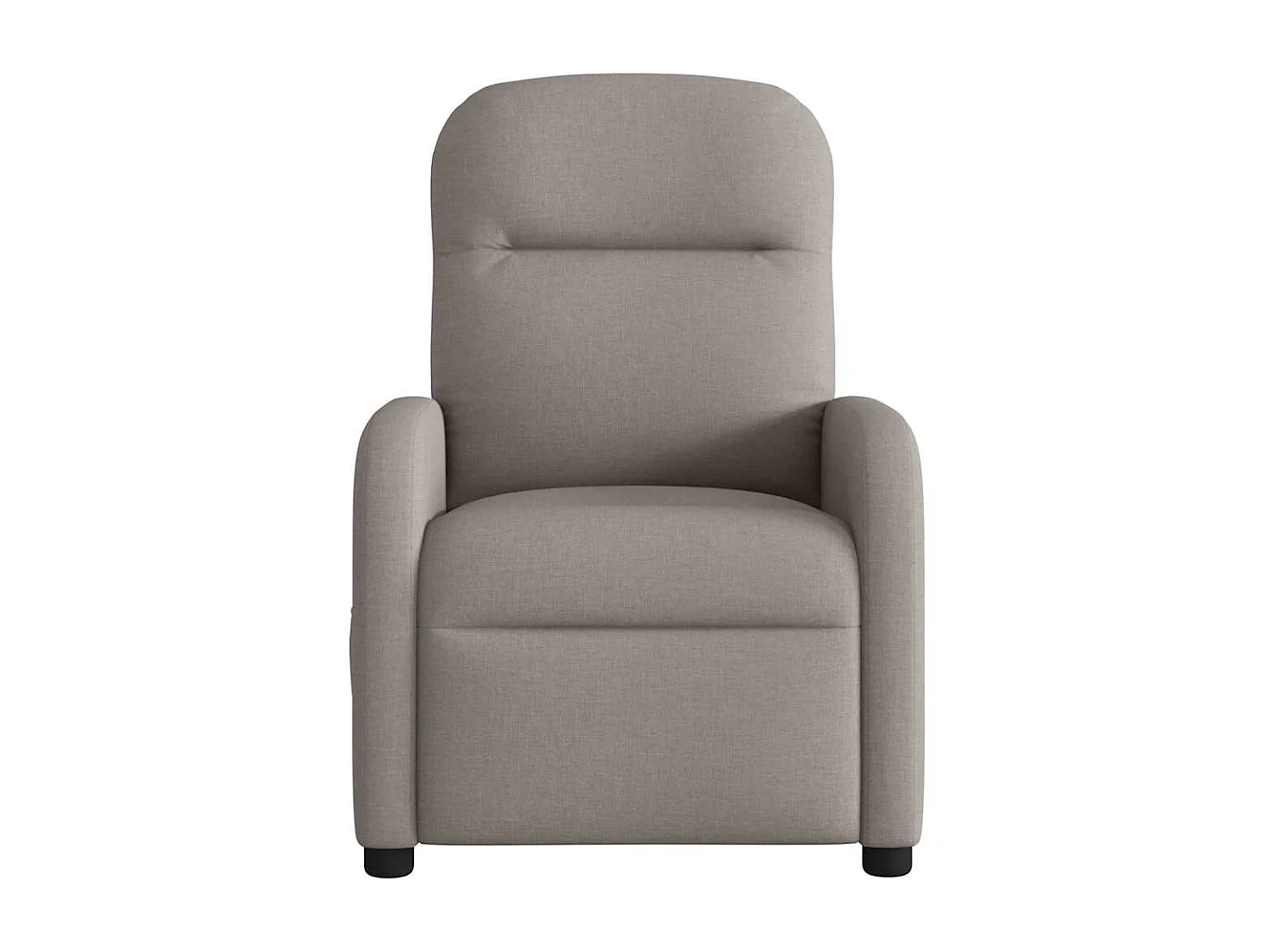 Fauteuil de massage inclinable électrique Taupe Tissu