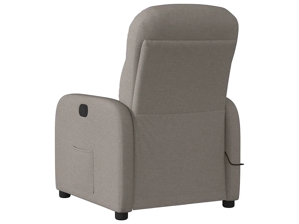 Massagestoel elektrisch verstelbaar stof taupe