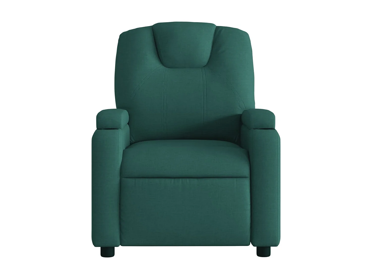 Fauteuil inclinable électrique Vert foncé Tissu