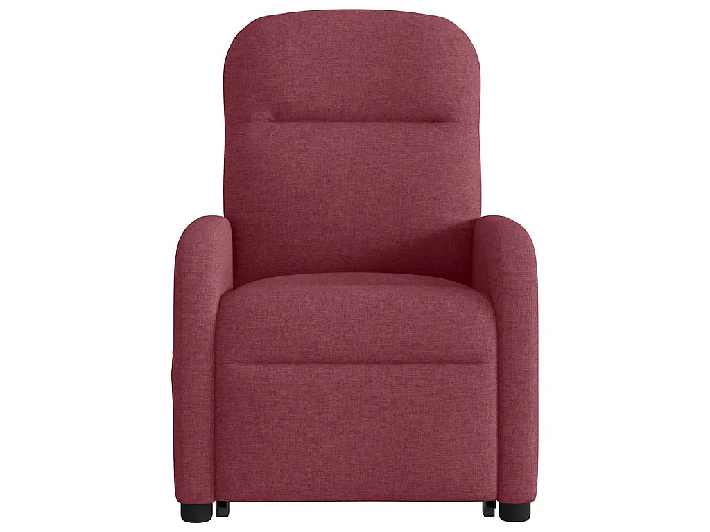Fauteuil inclinable de massage Rouge bordeaux Tissu