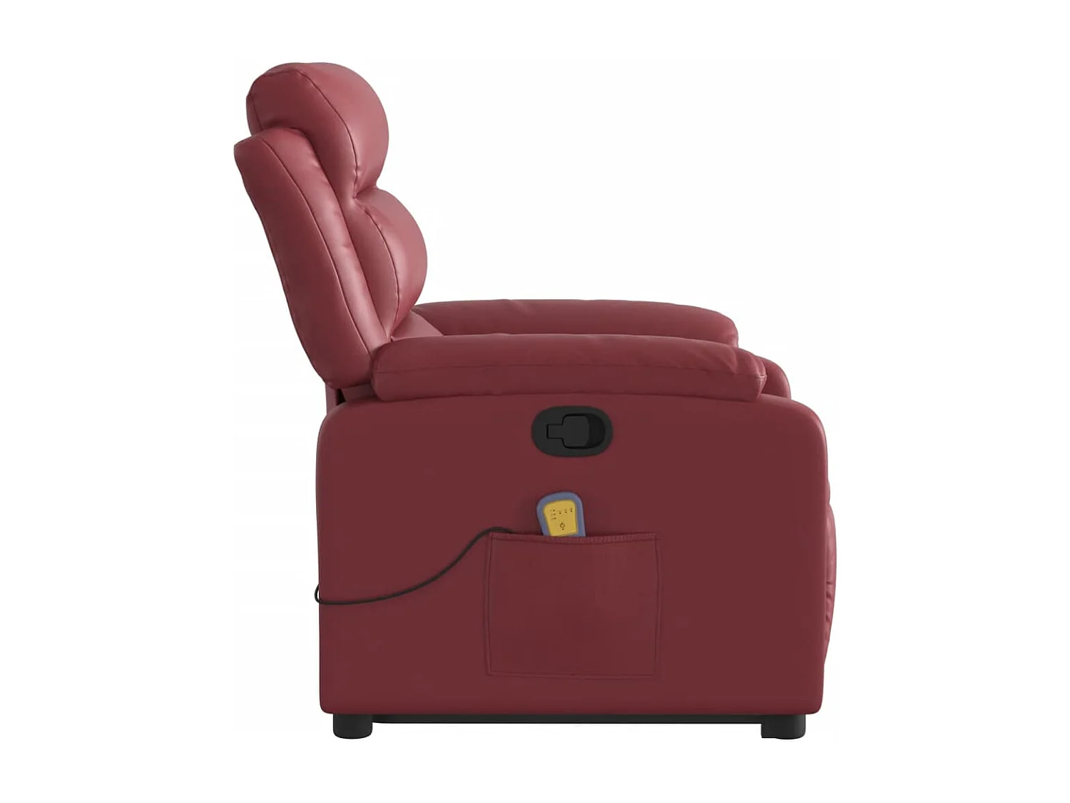 Fauteuil inclinable de massage Rouge bordeaux Similicuir