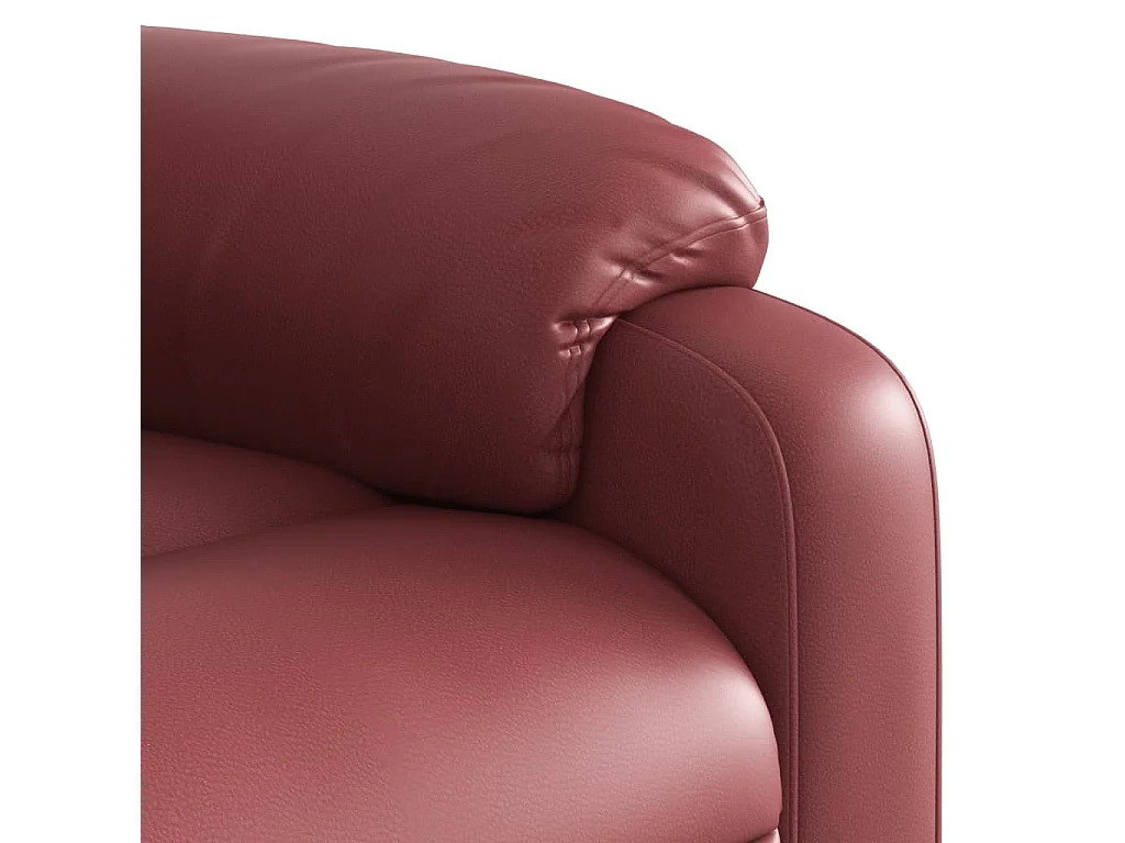 Fauteuil inclinable de massage Rouge bordeaux Similicuir