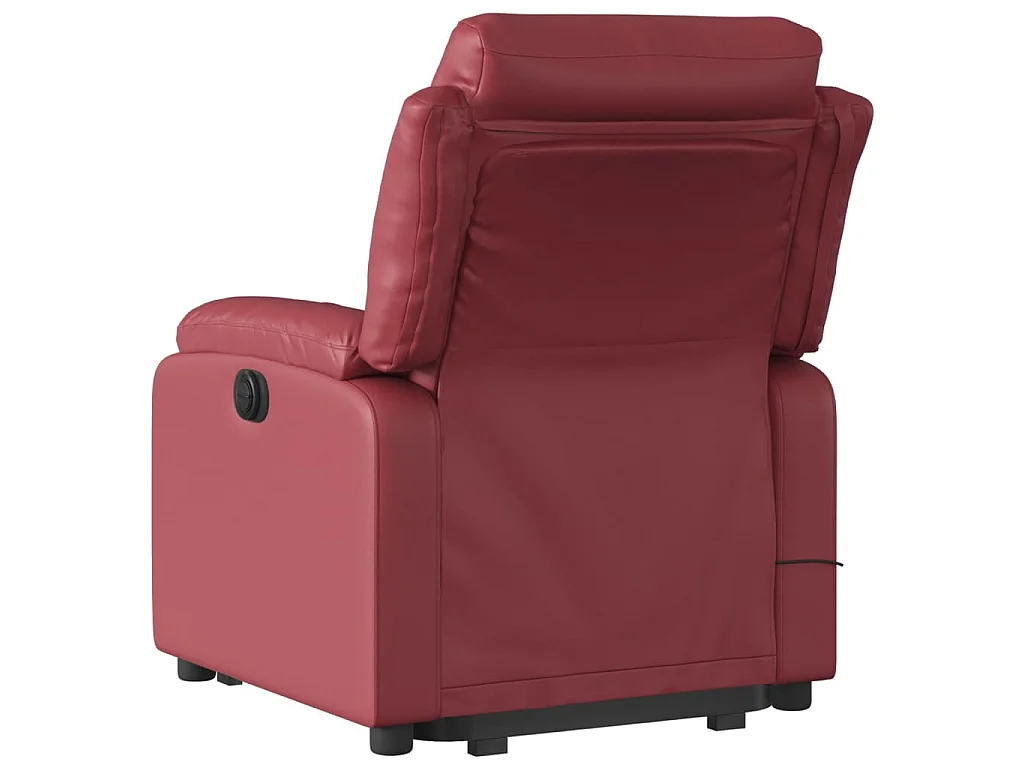 Fauteuil inclinable de massage Rouge bordeaux Similicuir