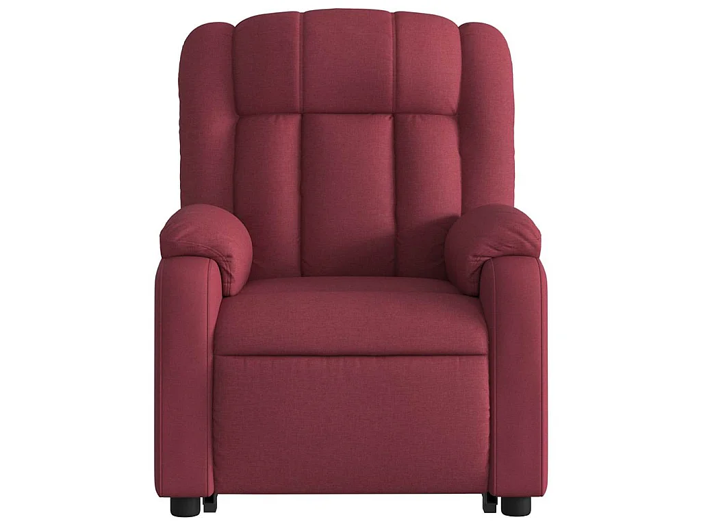 Fauteuil inclinable de massage Rouge bordeaux Tissu