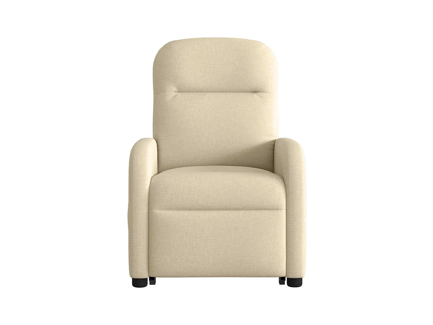 Fauteuil inclinable de massage Crème Tissu