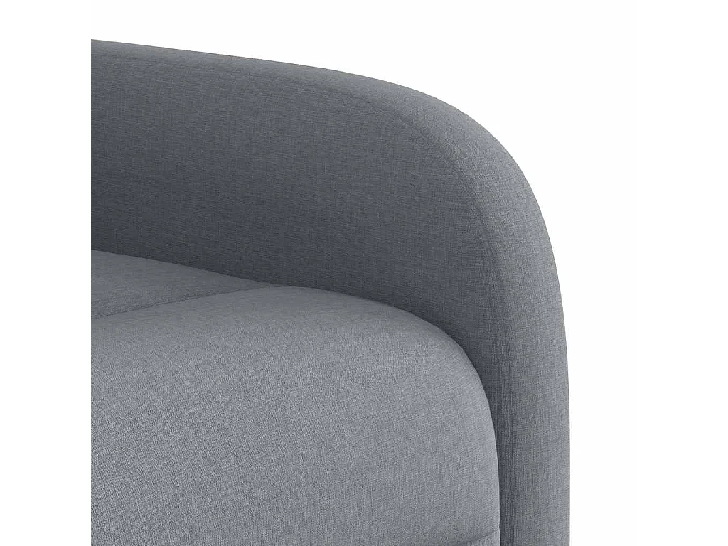 Fauteuil inclinable de massage électrique Gris clair Tissu