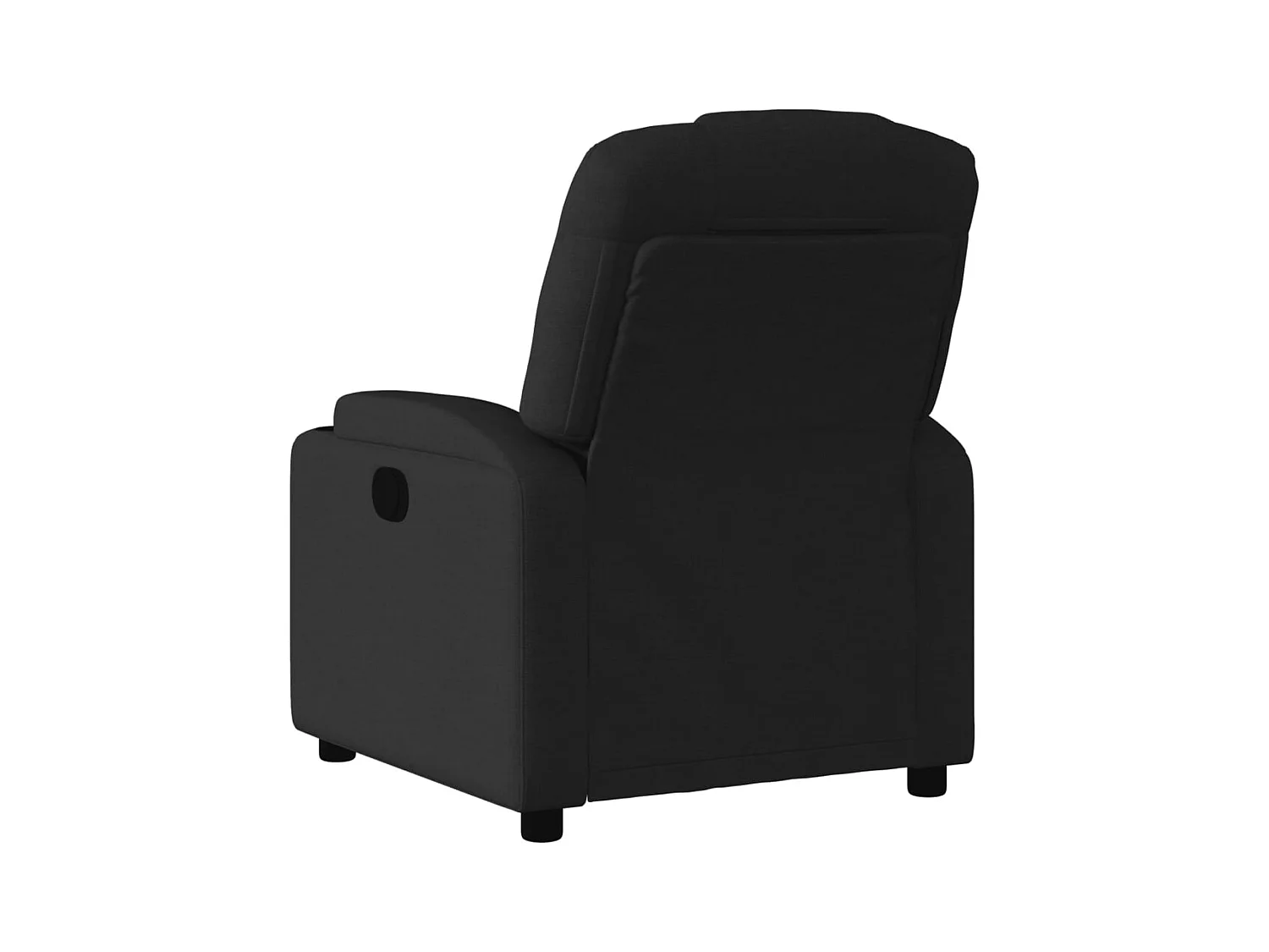 Fauteuil inclinable électrique Noir Tissu