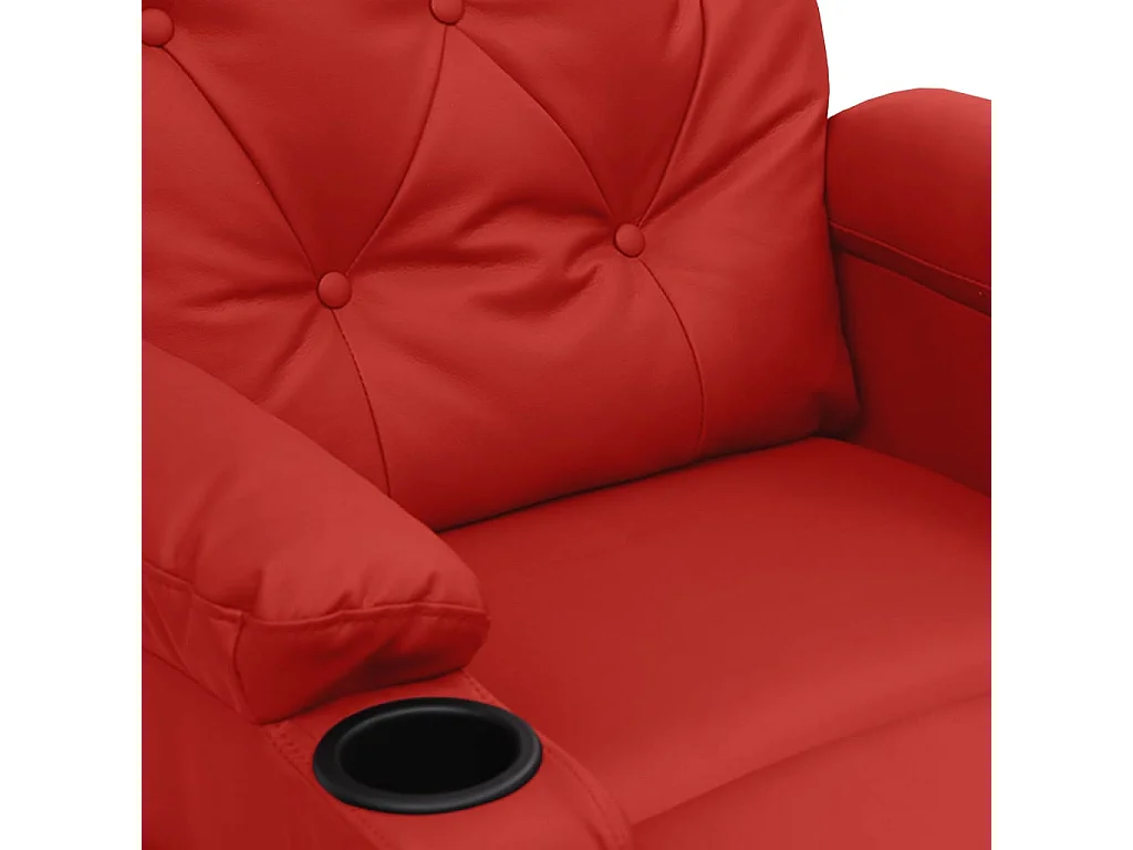 Fauteuil de massage Rouge bordeaux Similicuir
