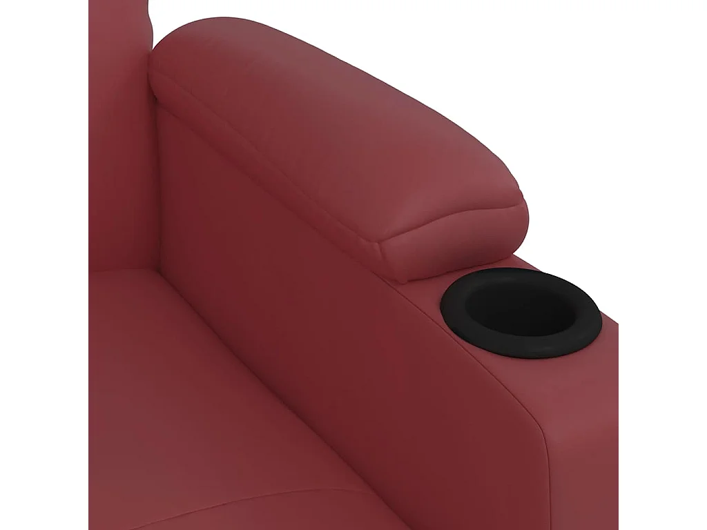 Fauteuil de massage Rouge bordeaux Similicuir