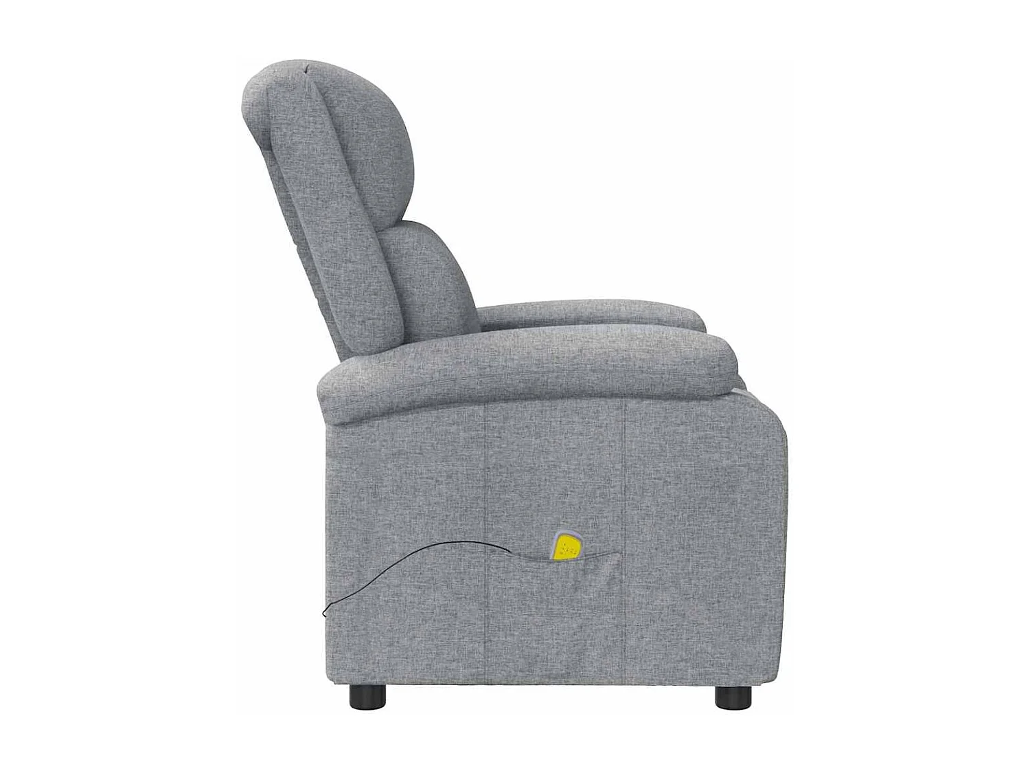 Poltrona Massaggiante in Tessuto Grigio Chiaro