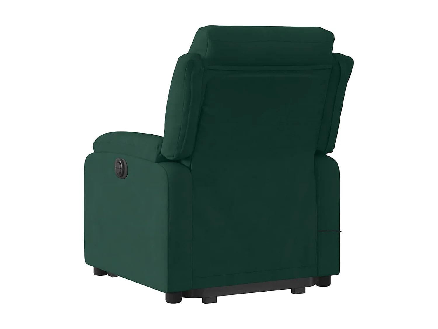 Fauteuil inclinable de massage électrique vert foncé velours