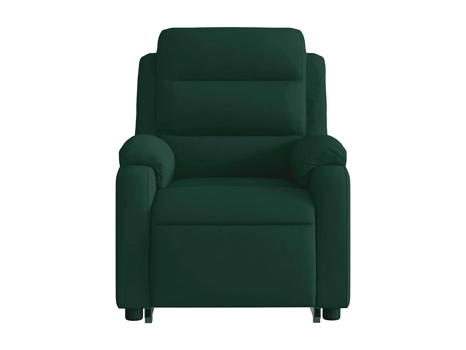 Fauteuil inclinable de massage électrique vert foncé velours
