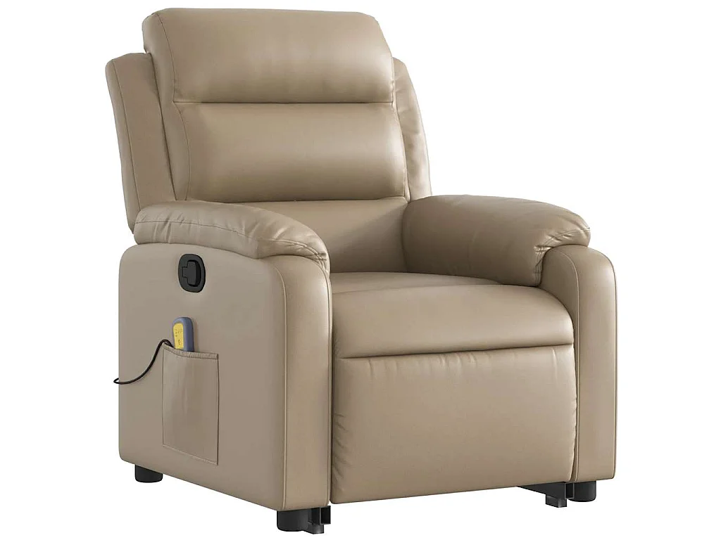 Fauteuil inclinable de massage Cappuccino Similicuir
