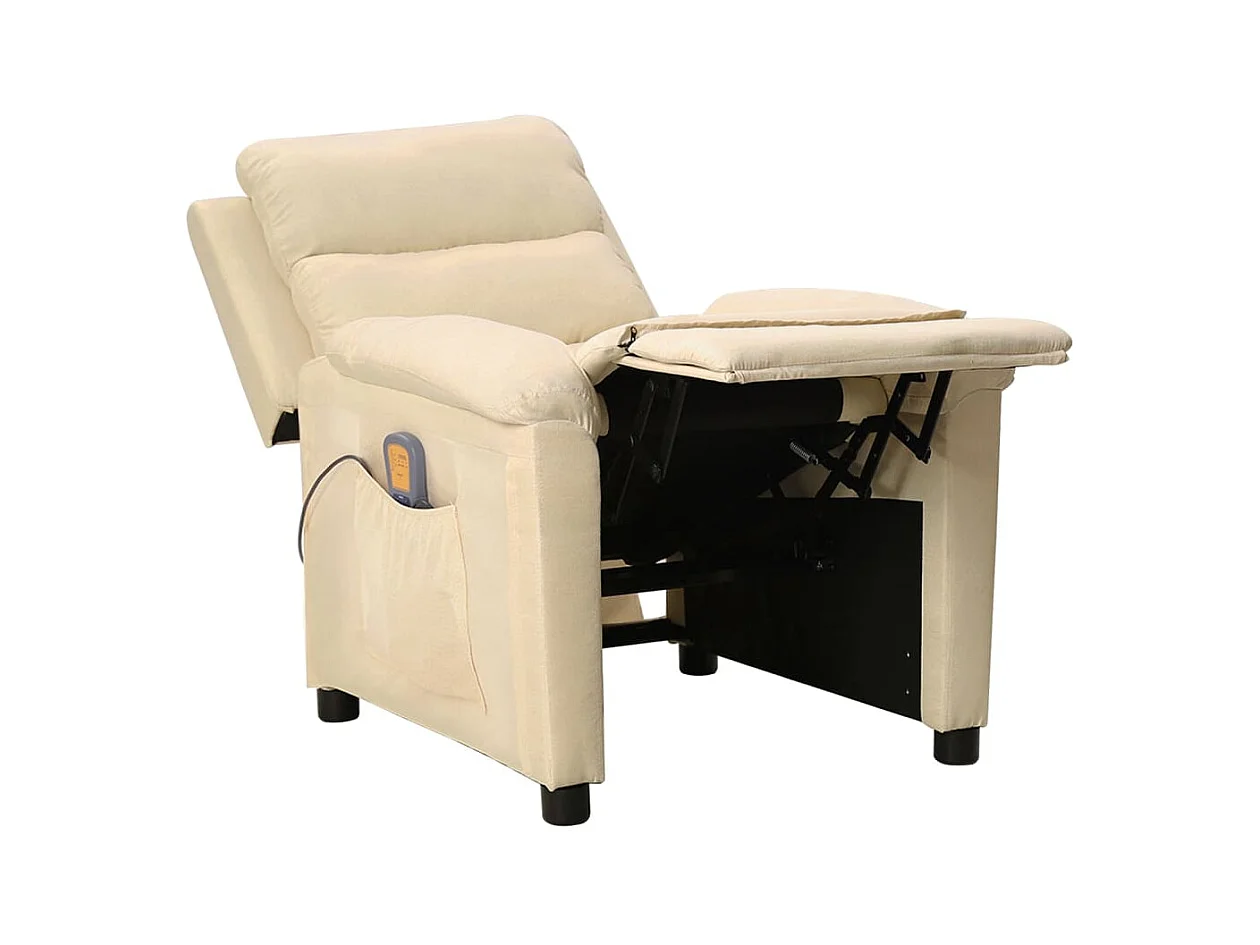 Fauteuil de massage Crème Tissu