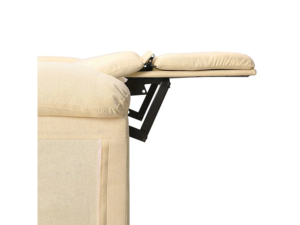 Massagestoel stof crèmekleurig