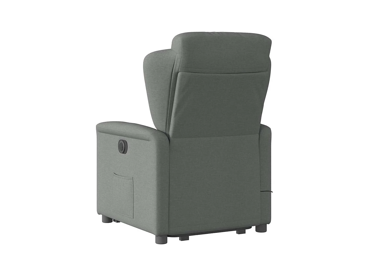 Fauteuil de massage inclinable Gris foncé Tissu