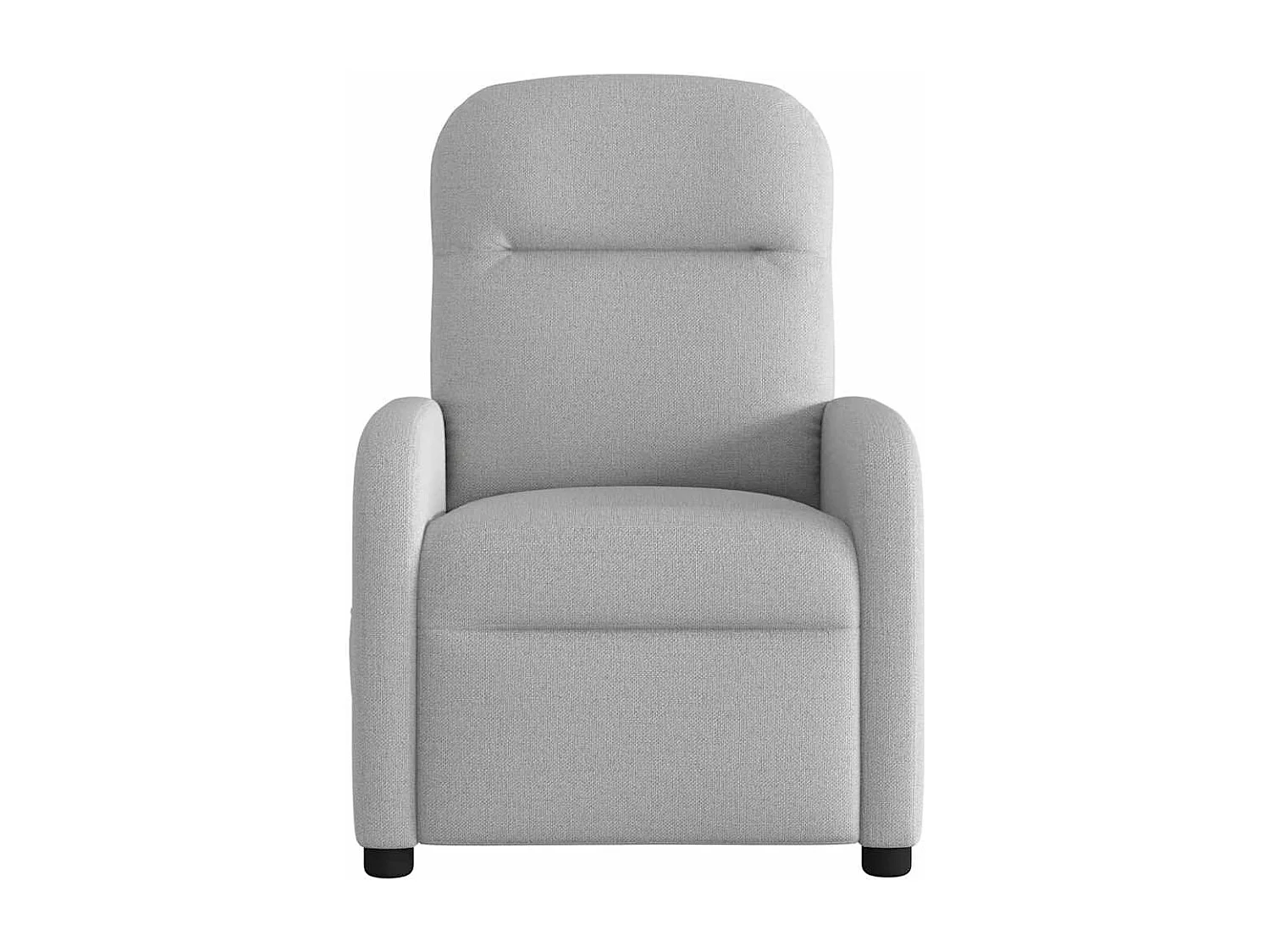 Sillón reclinable de masaje eléctrico tela gris nube