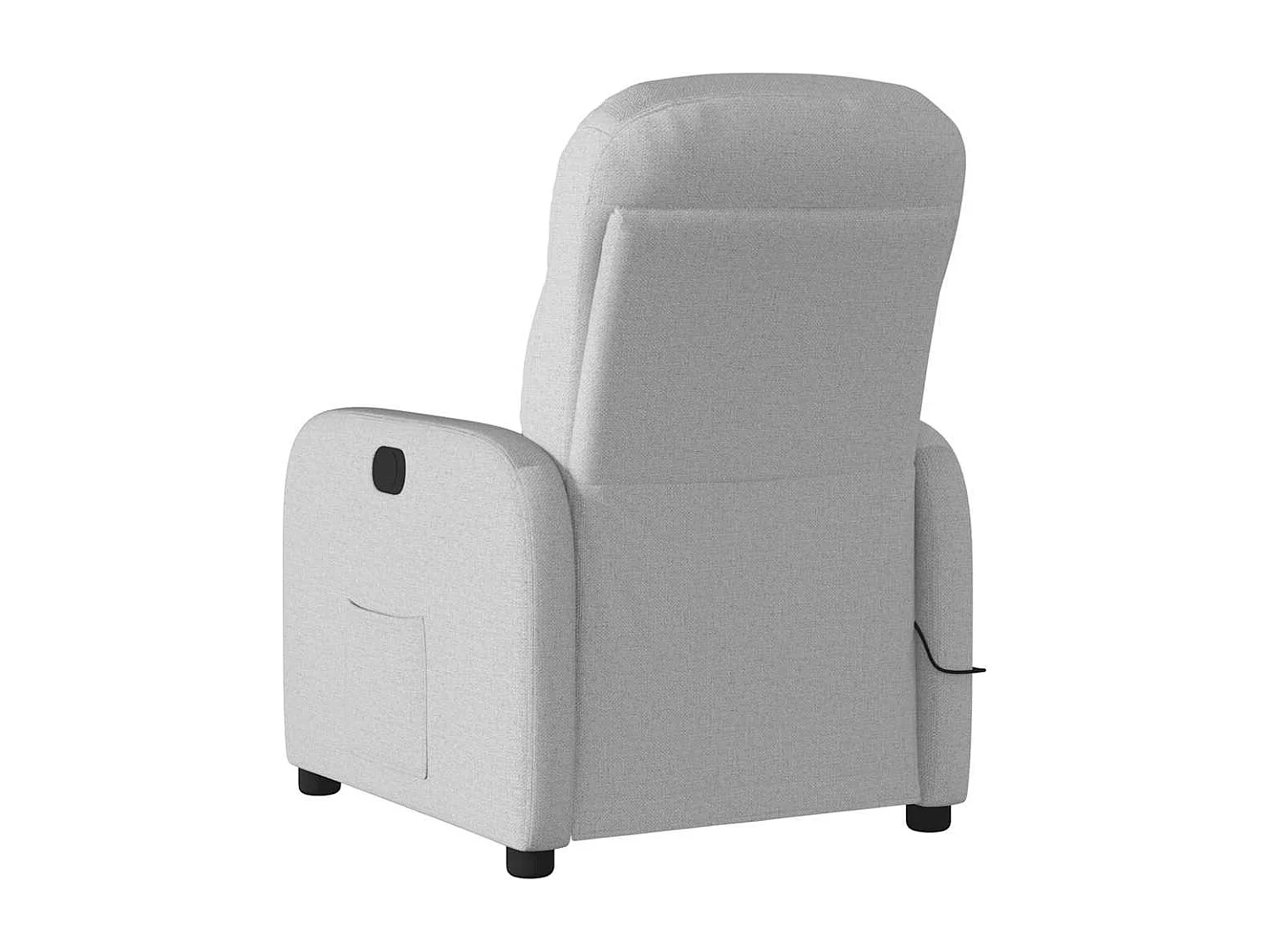 Sillón reclinable de masaje eléctrico tela gris nube