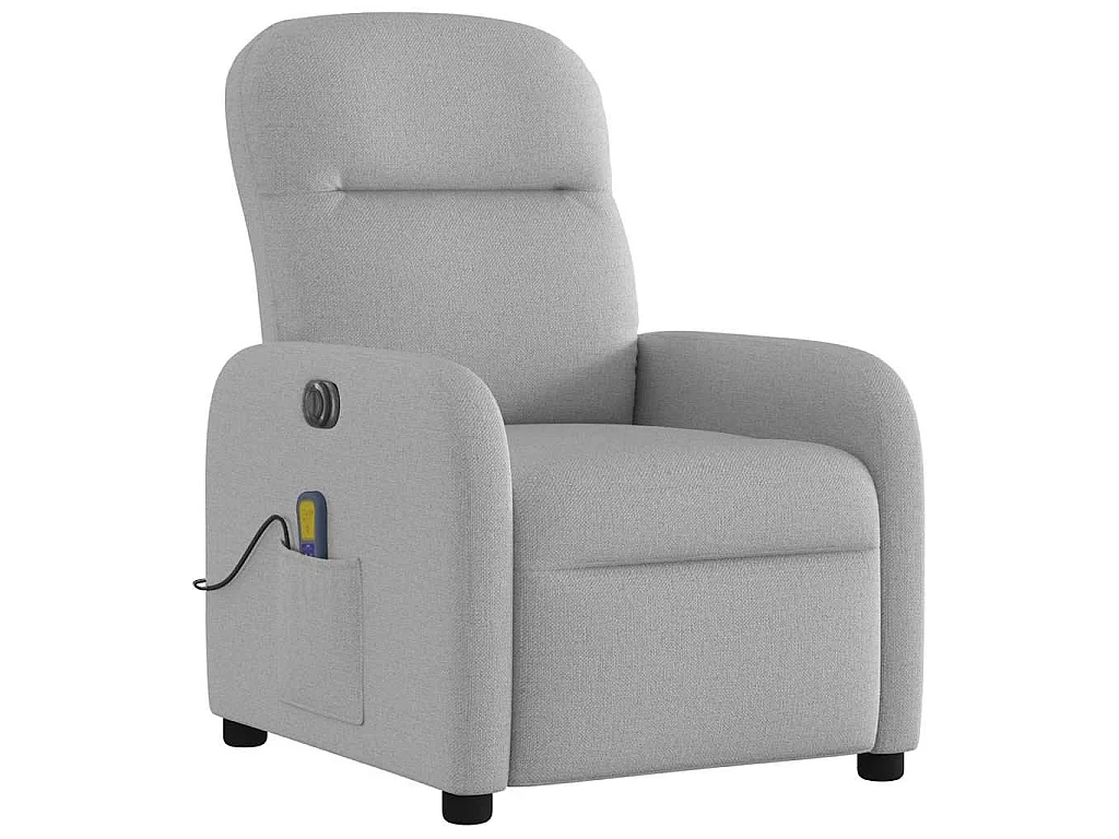 Massagesessel Elektrisch Wolkengrau Stoff