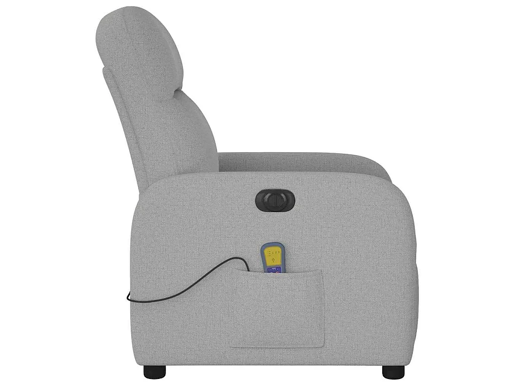 Massagesessel Elektrisch Wolkengrau Stoff