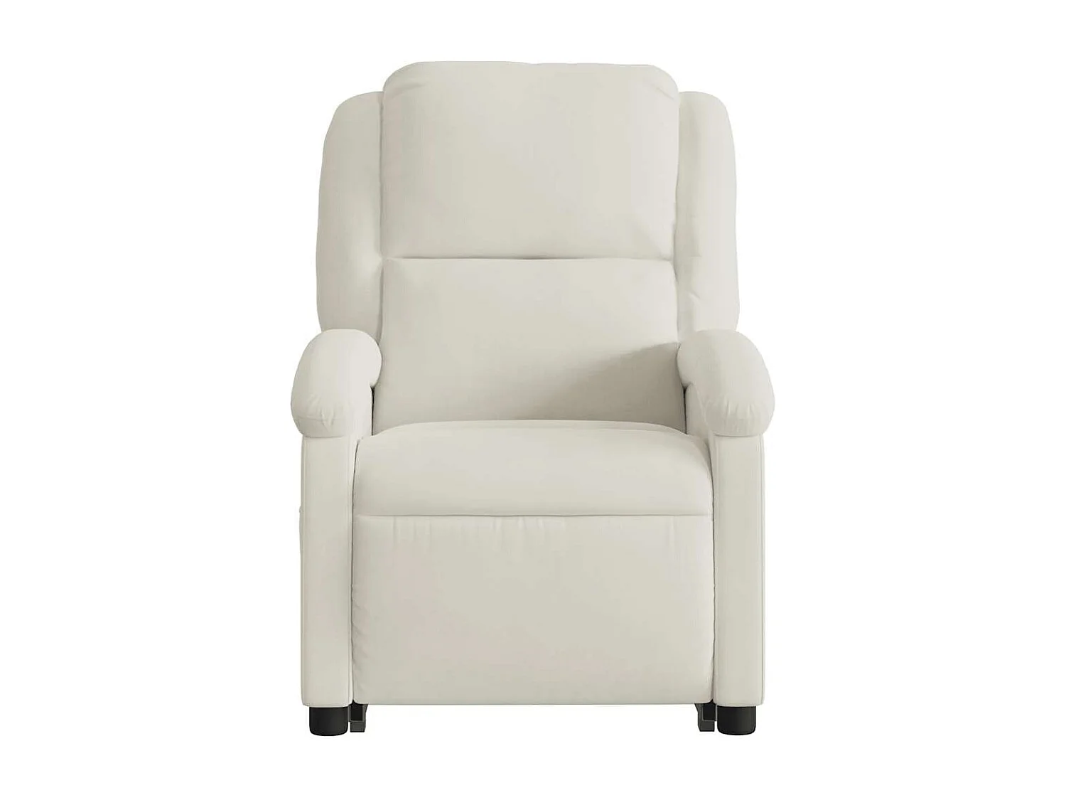 Fauteuil de massage inclinable Crème Velours