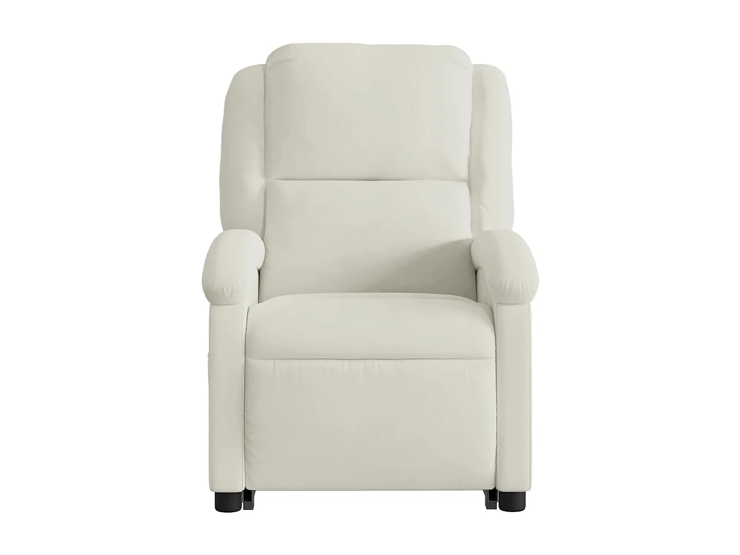 Fauteuil de massage inclinable Crème Velours