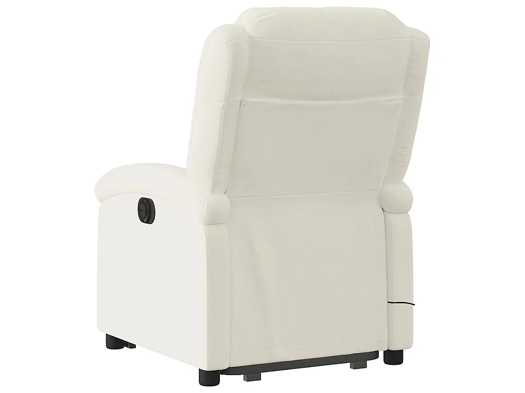 Massagesessel mit Aufstehhilfe Creme Samt