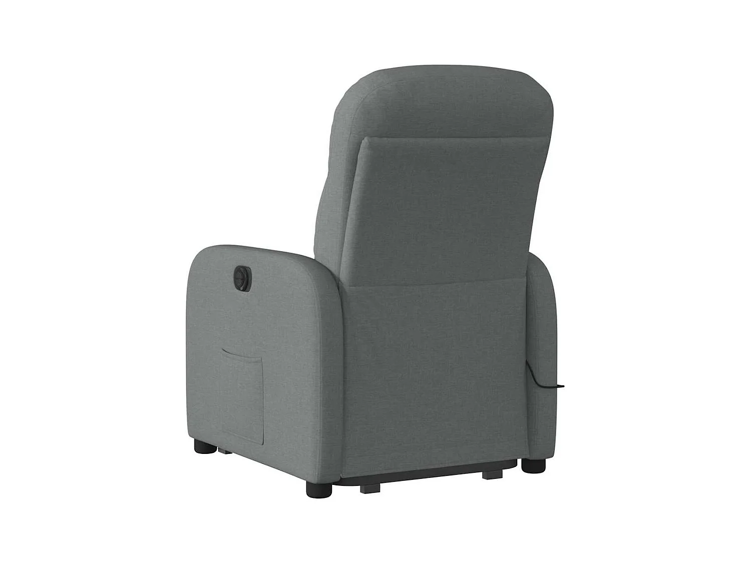 Fauteuil de massage inclinable Gris foncé Tissu