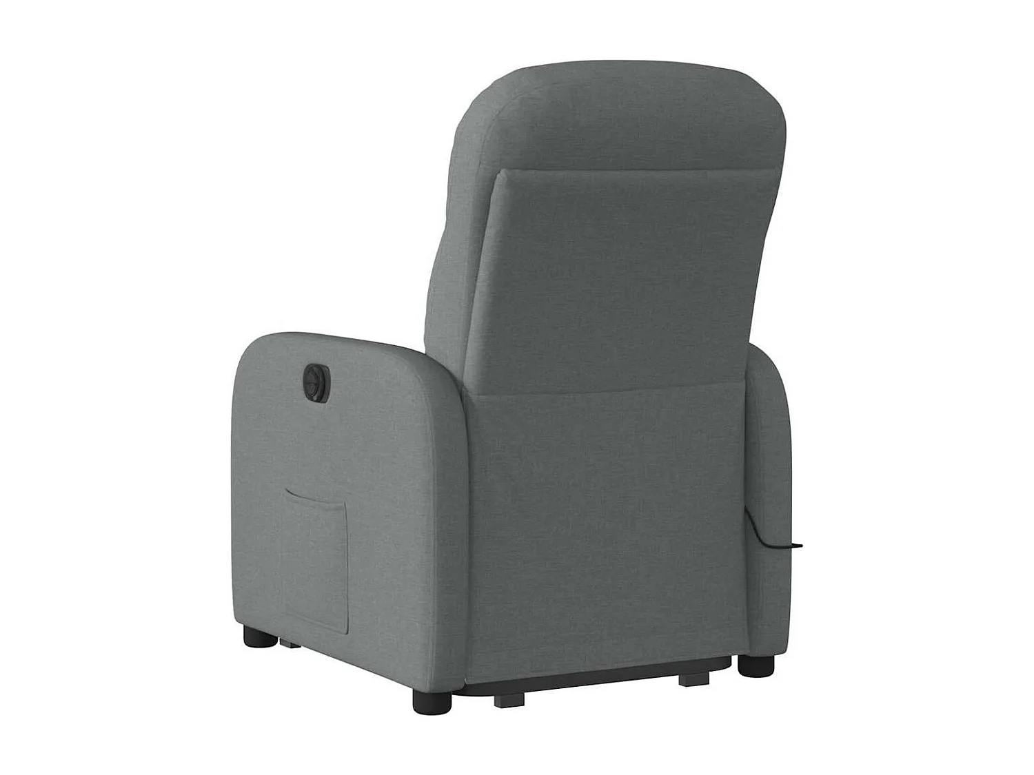 Fauteuil de massage inclinable Gris foncé Tissu