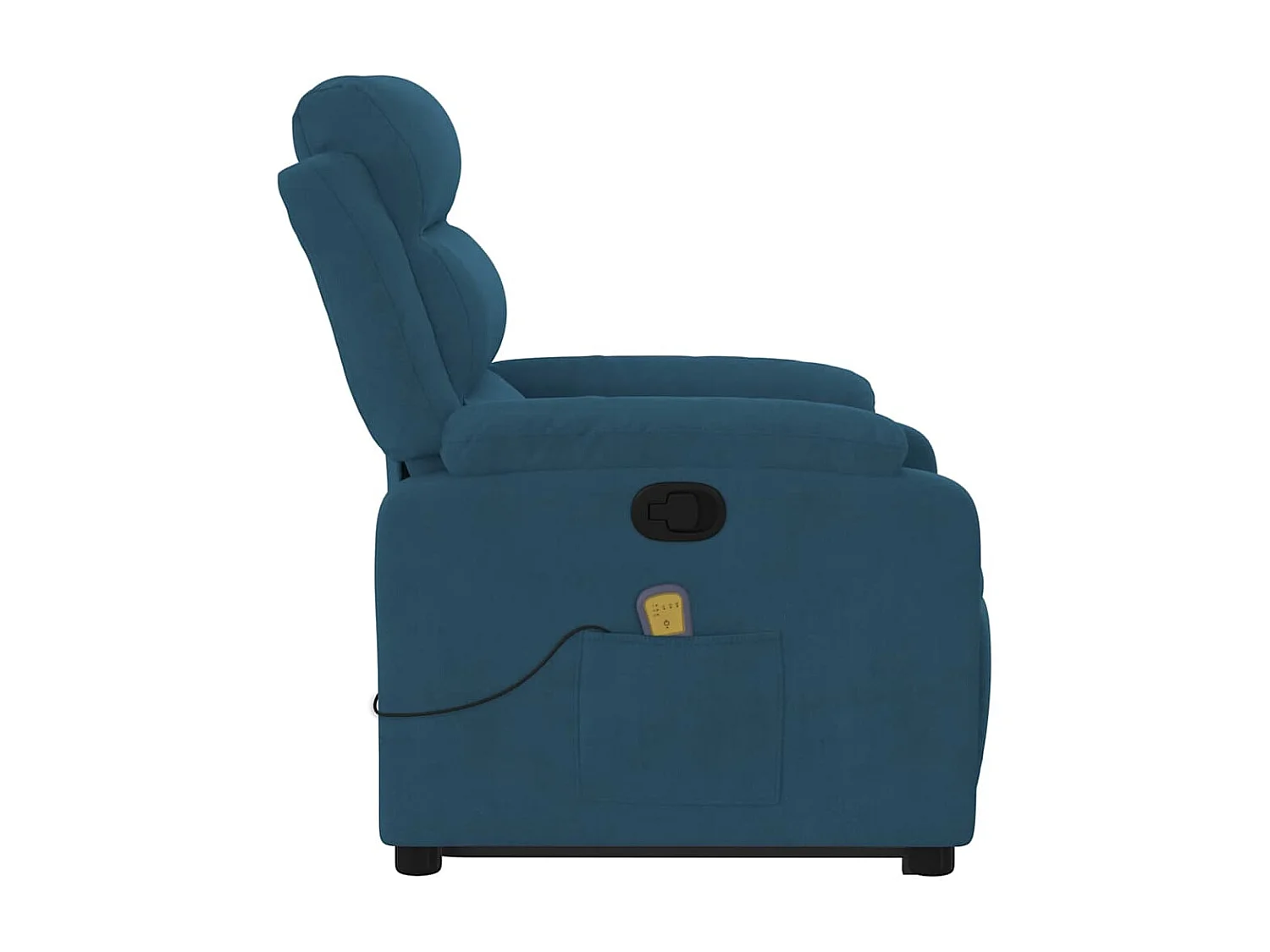 Fauteuil de massage inclinable Bleu Velours