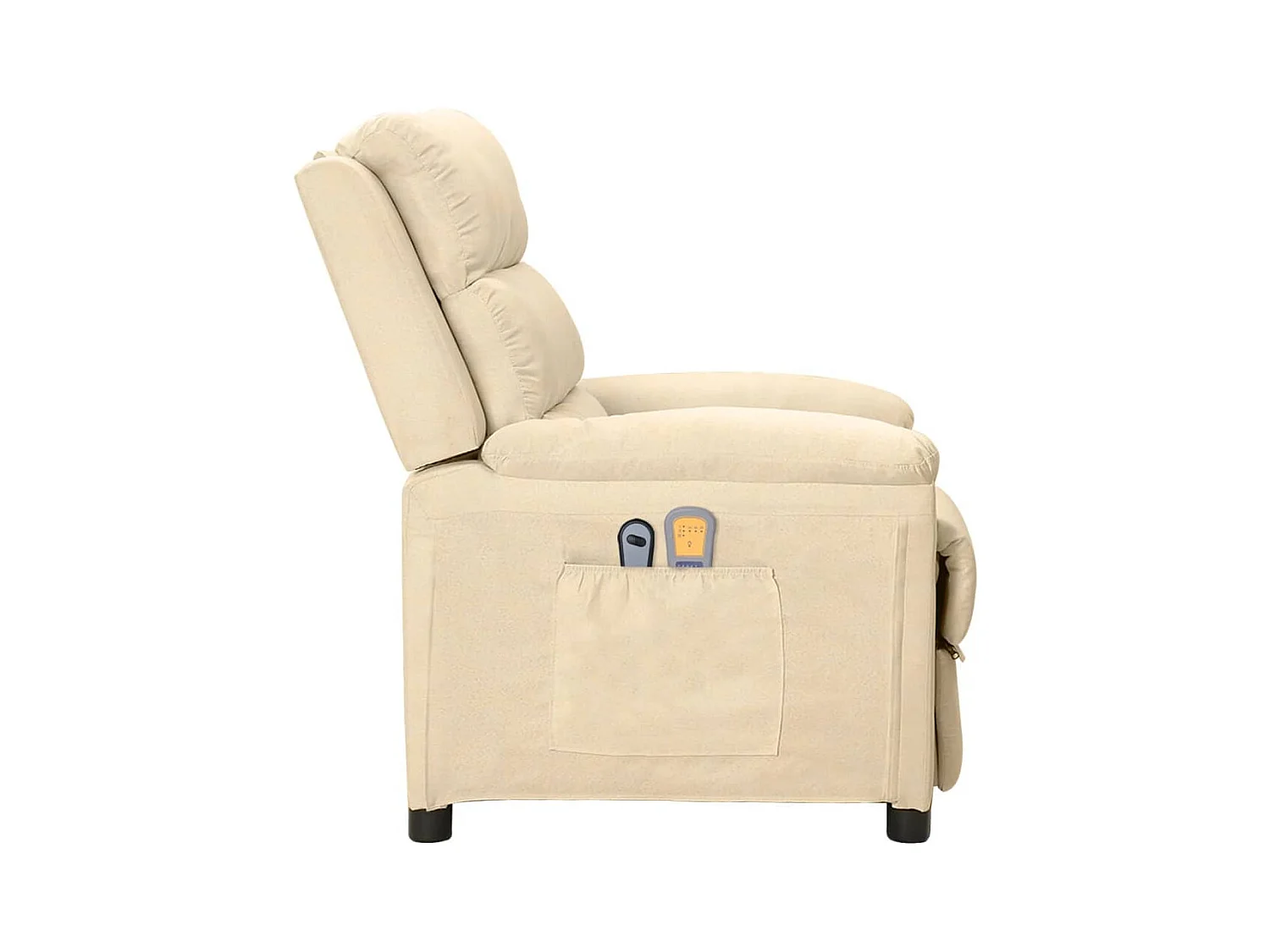 Fauteuil électrique de massage Crème Tissu