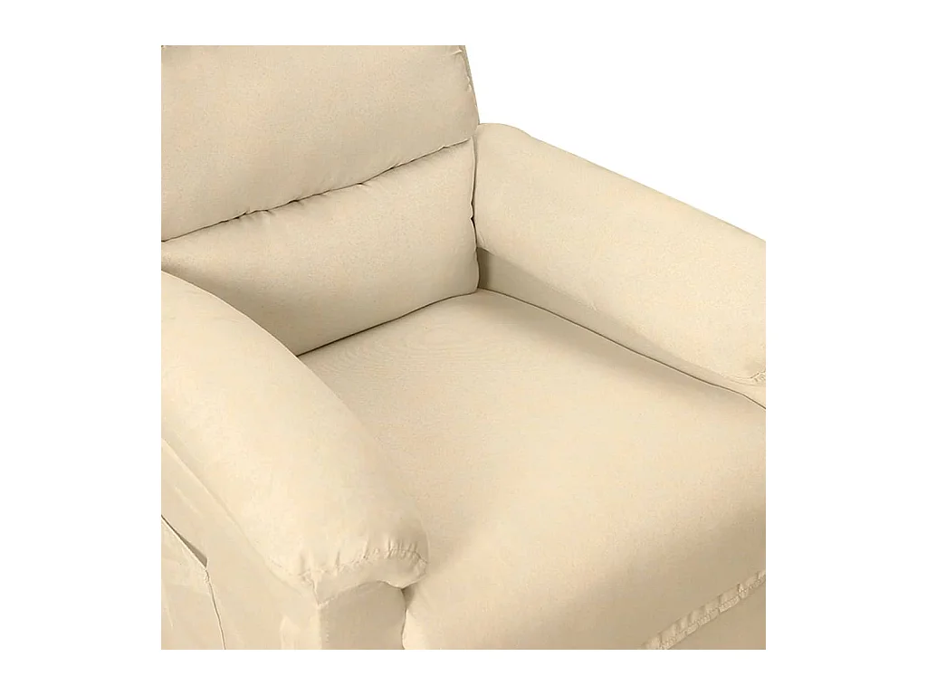 Fauteuil électrique de massage Crème Tissu