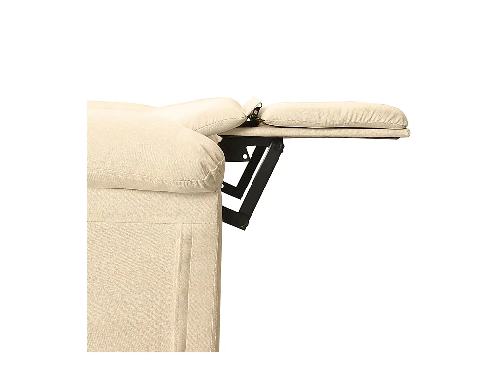 Fauteuil électrique de massage Crème Tissu