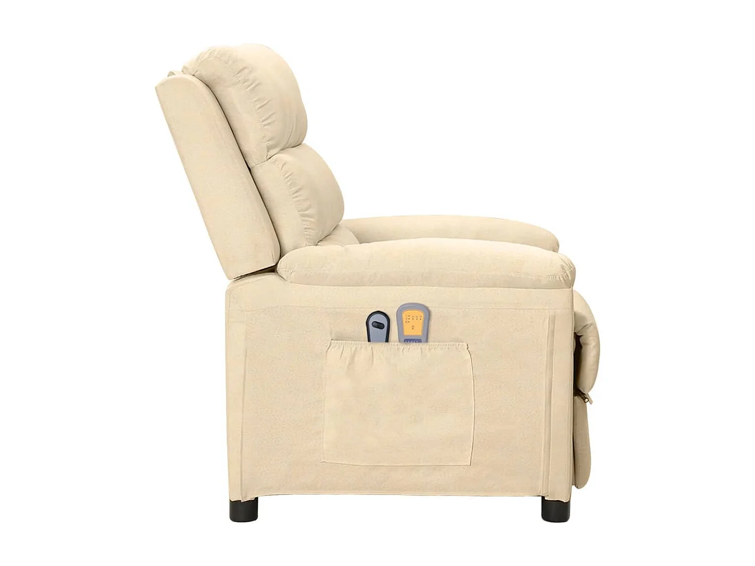 Fauteuil électrique de massage Crème Tissu