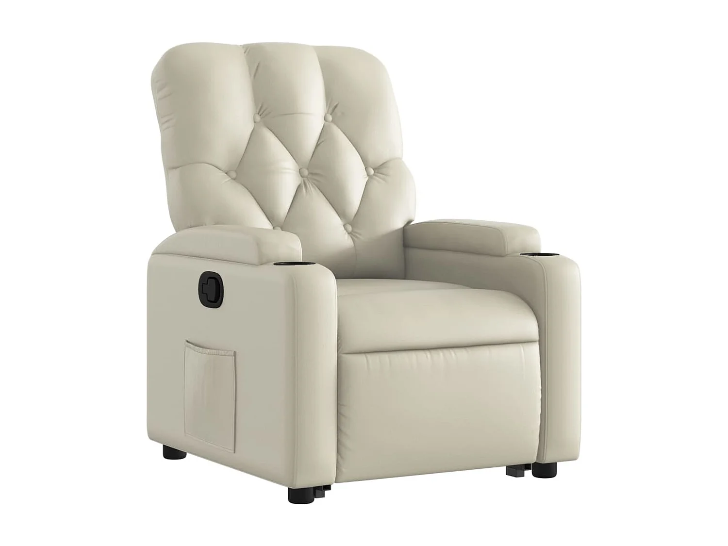 Fauteuil inclinable Crème Similicuir