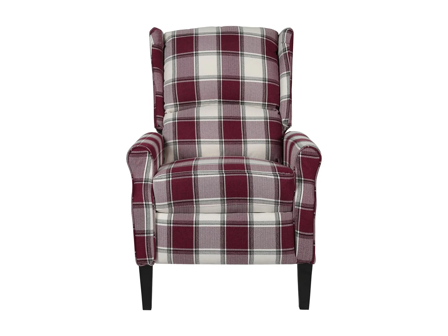 Poltrona de massagens reclinável tecido vermelho