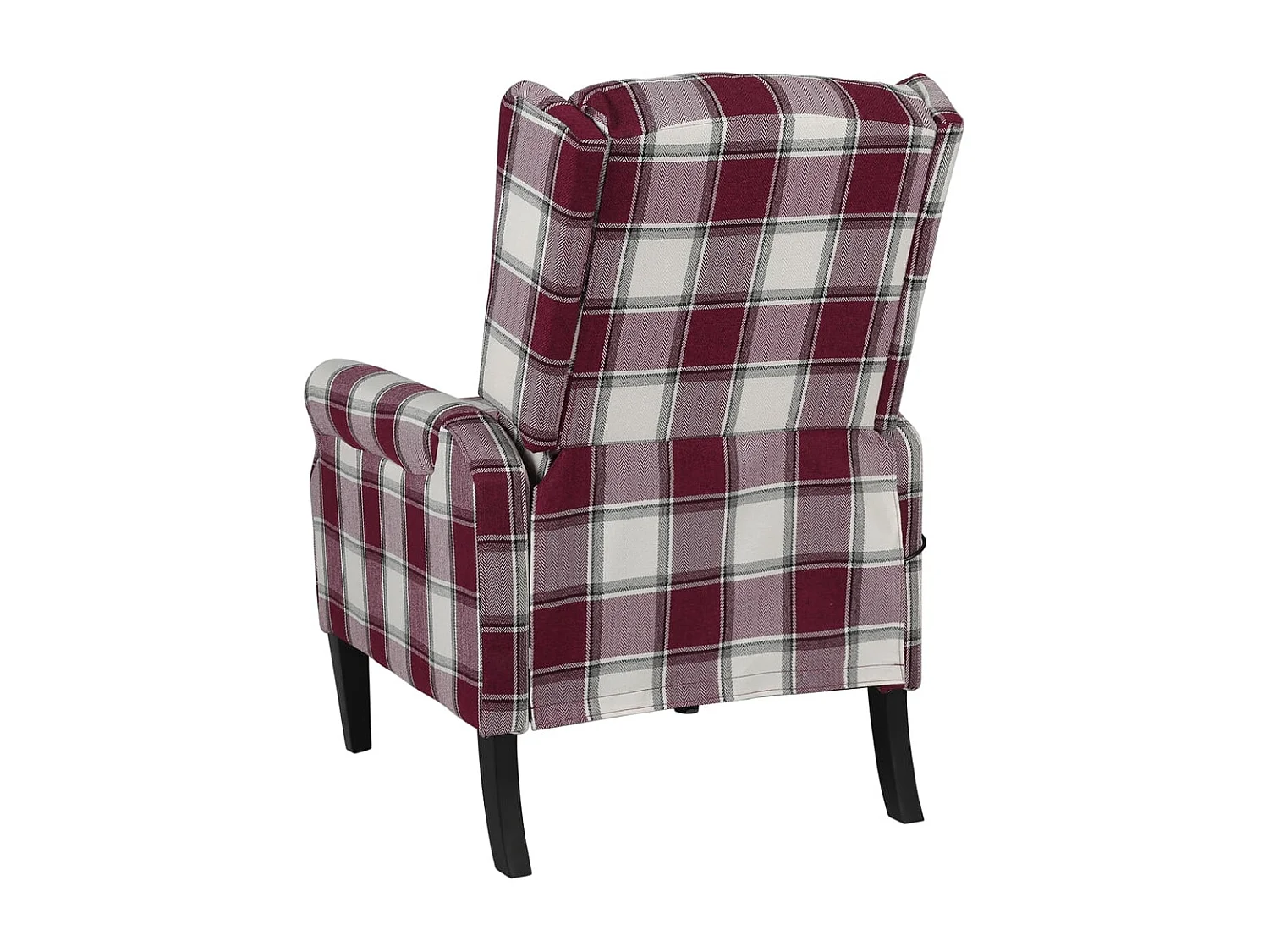 Poltrona de massagens reclinável tecido vermelho