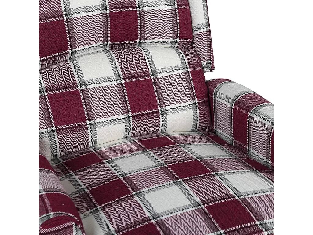 Poltrona de massagens reclinável tecido vermelho