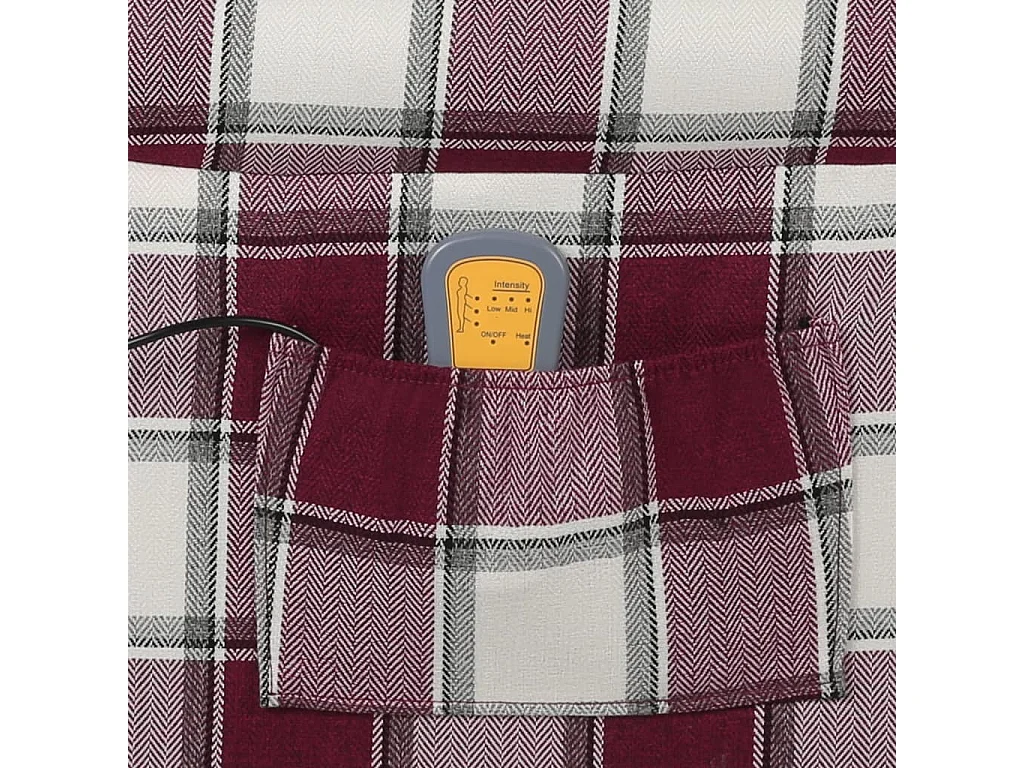 Poltrona de massagens reclinável tecido vermelho