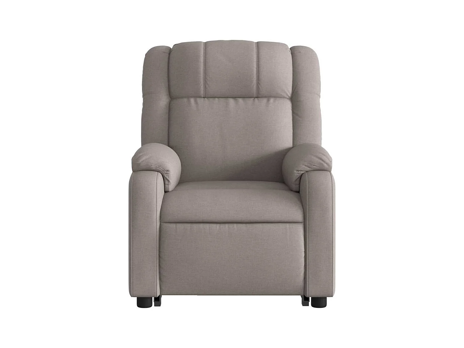 Fauteuil inclinable de massage électrique Taupe Tissu