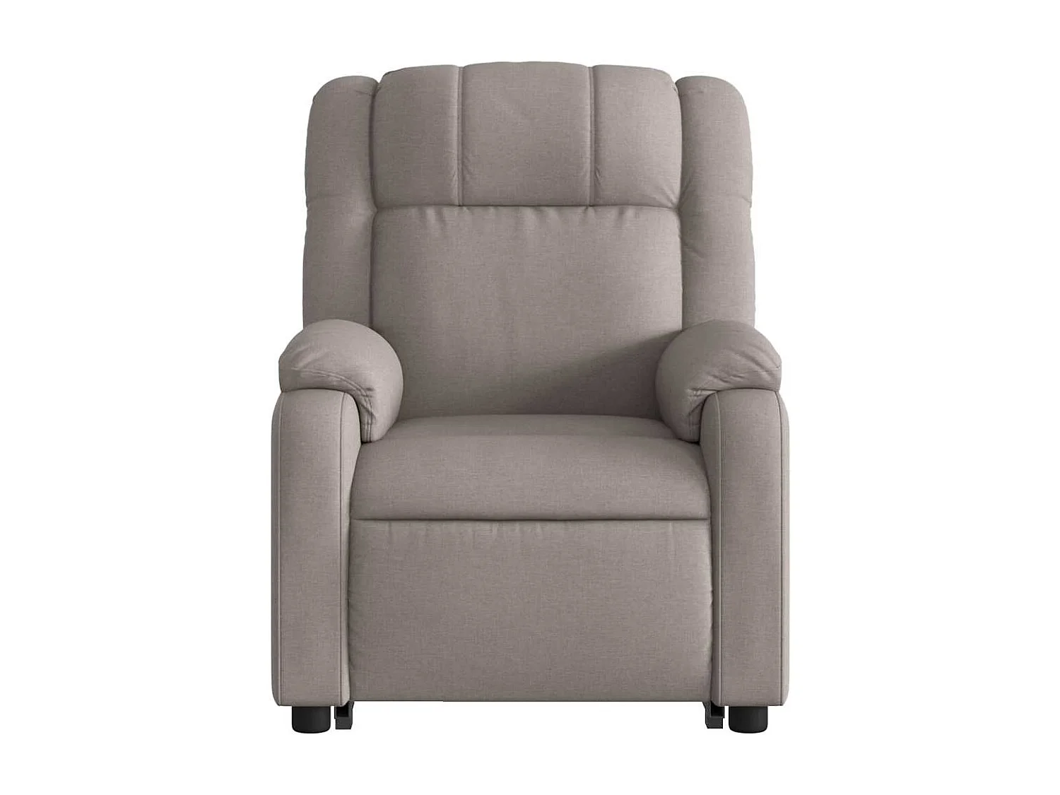 Fauteuil inclinable de massage électrique Taupe Tissu