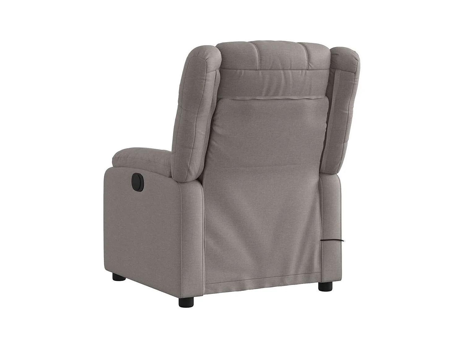 Fauteuil de massage inclinable électrique Taupe Tissu