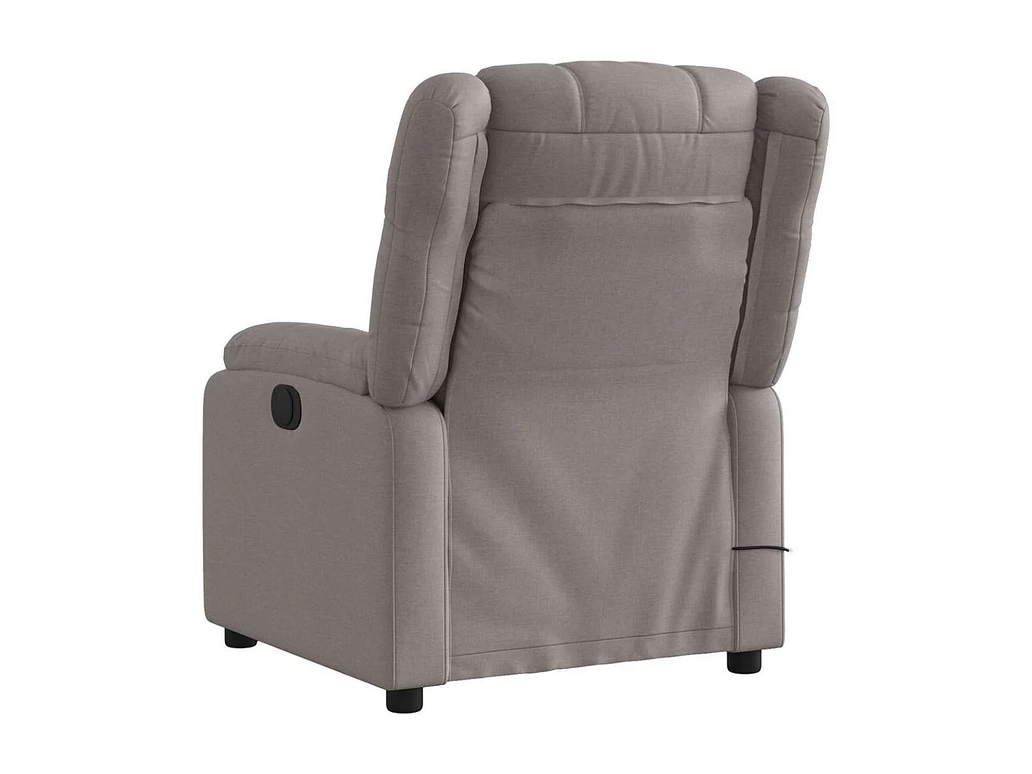 Fauteuil de massage inclinable électrique Taupe Tissu