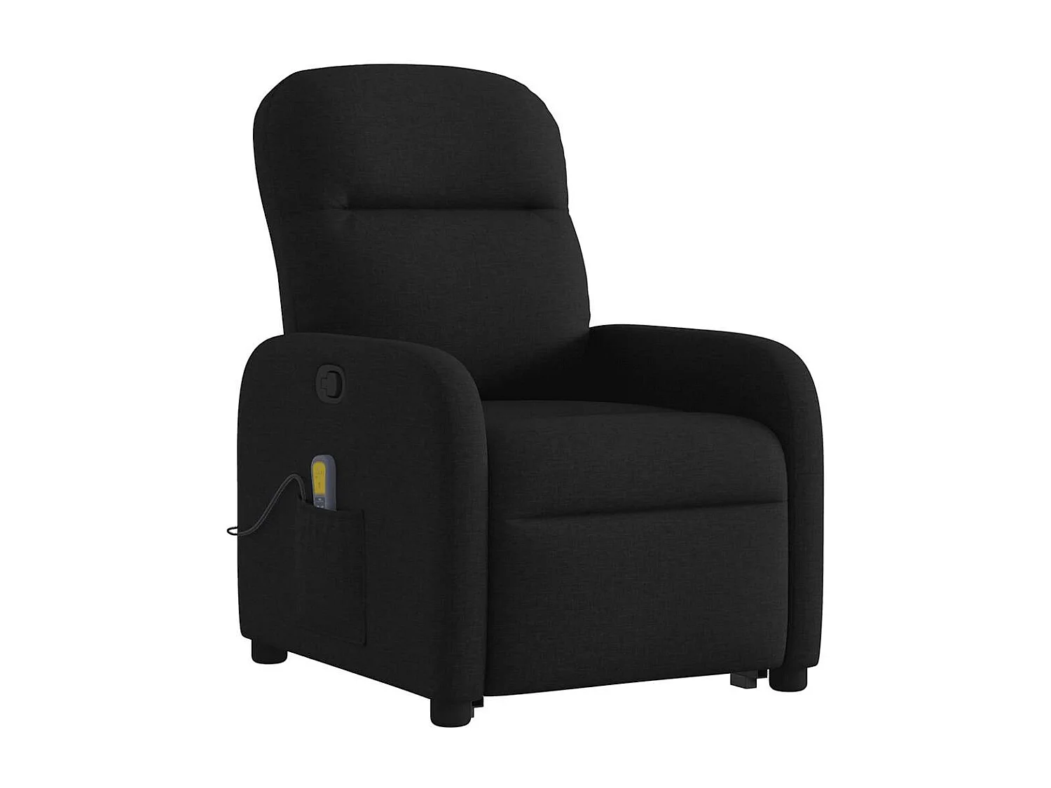 Fauteuil de massage inclinable Noir Tissu