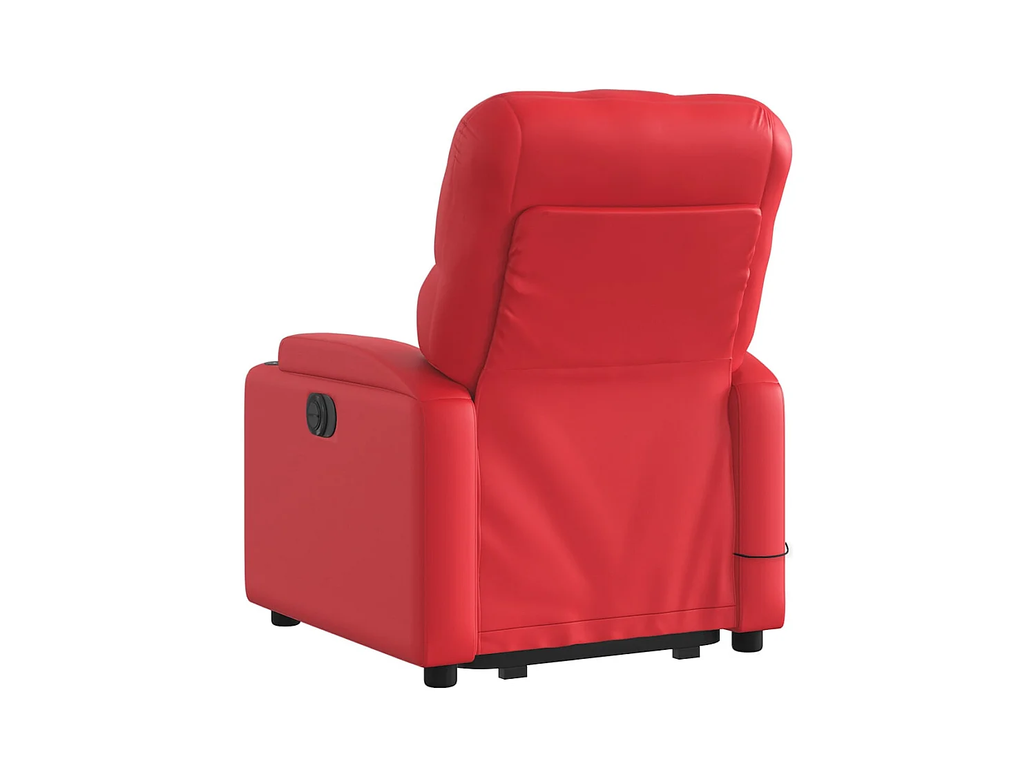Fauteuil inclinable de massage Rouge Similicuir
