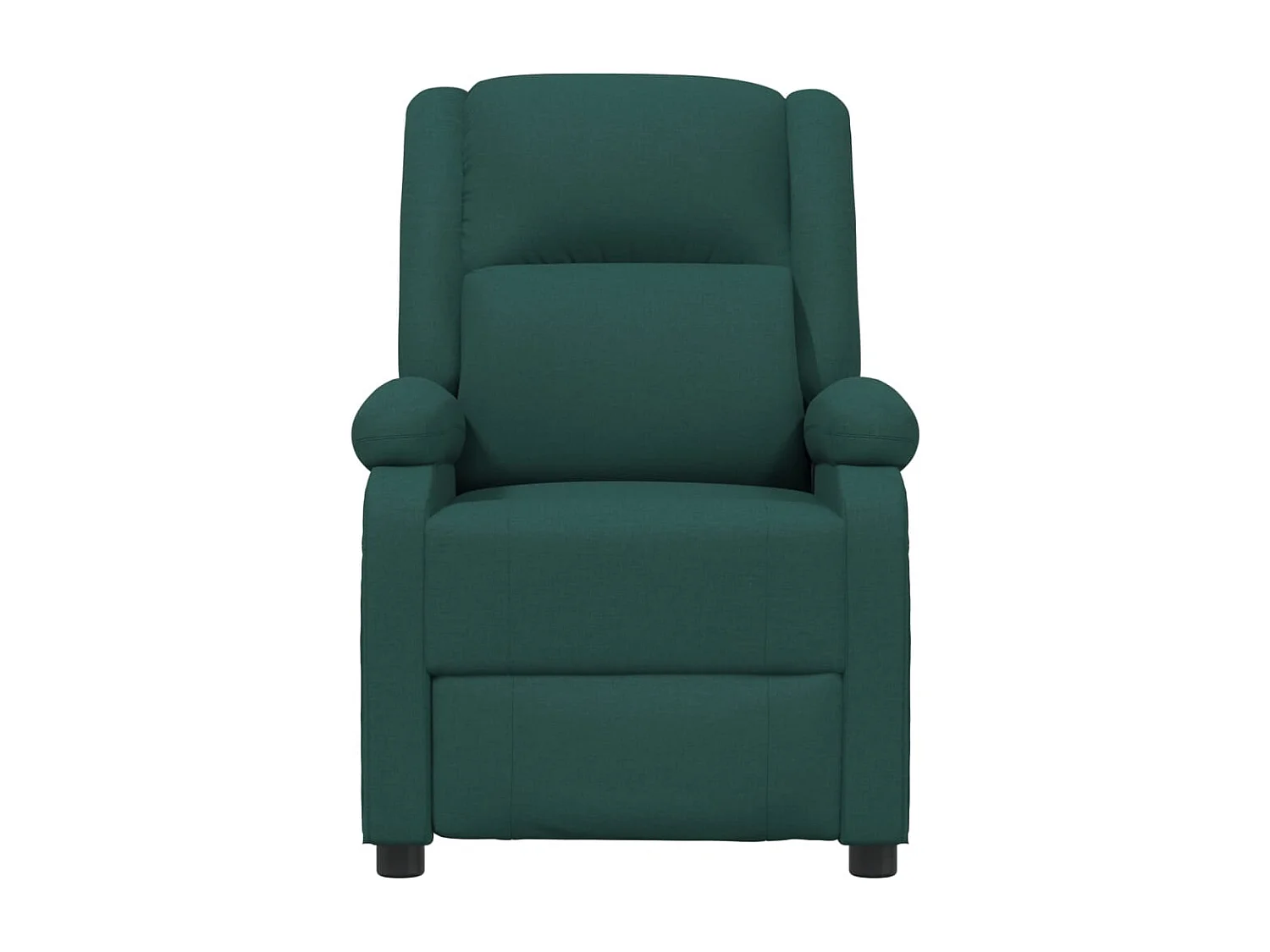 Poltrona de massagens elétrica tecido verde-escuro