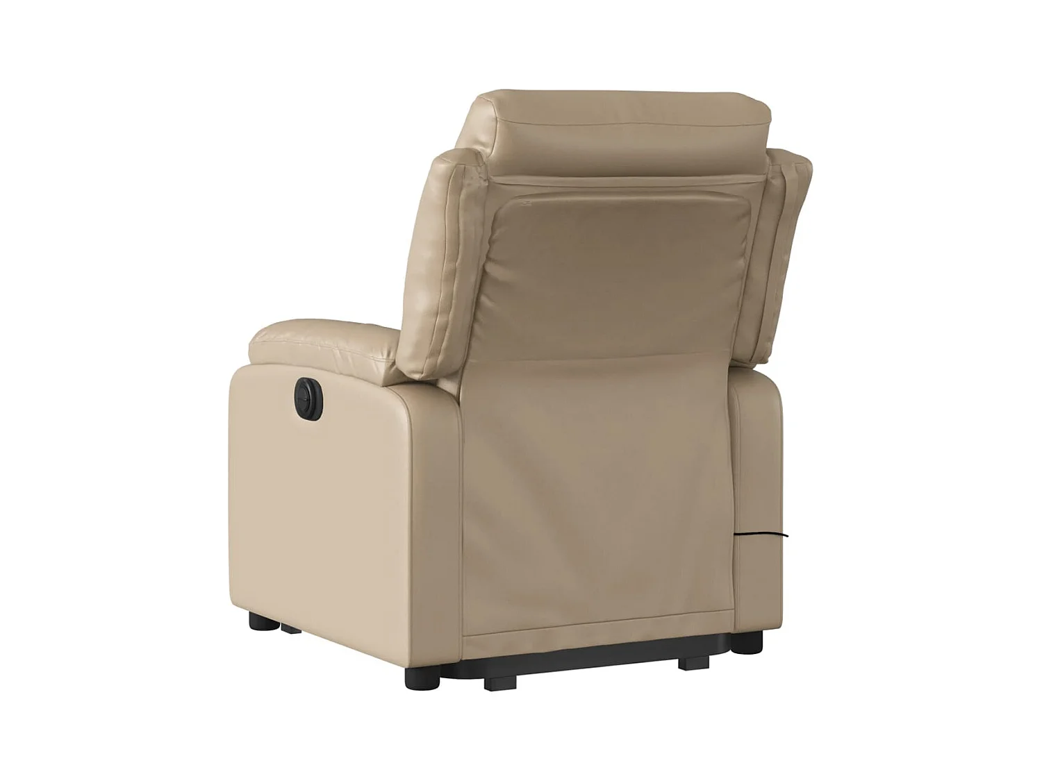 Fauteuil inclinable de massage électrique cappuccino similicuir